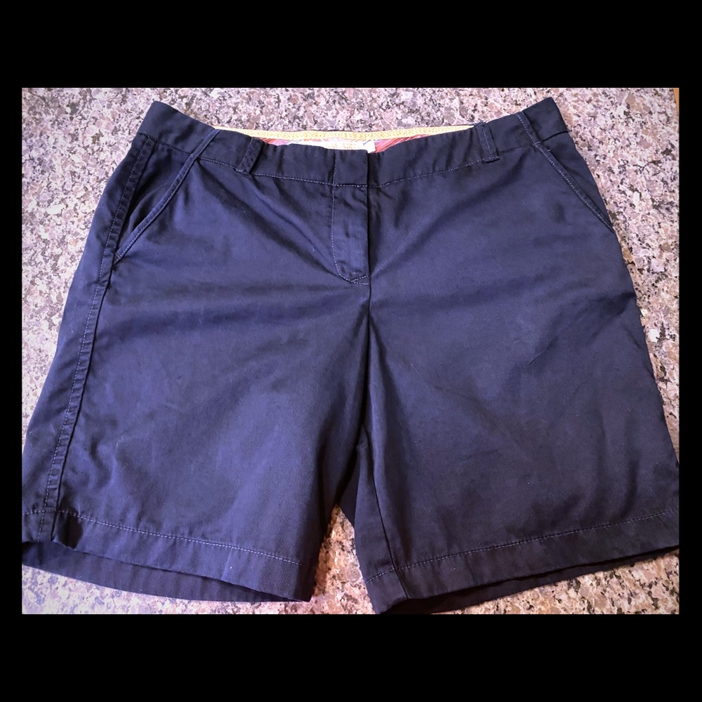 J. Crew Navy Blue Chino Shorts - Picture 1 of 3